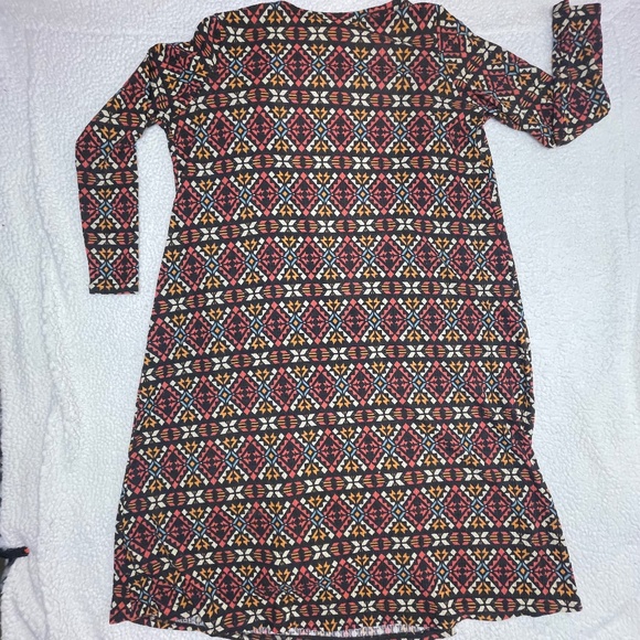 Women’s Medium LuLaRoe Multi Color Aztec Print Duster Cardigan - Picture 2 of 13